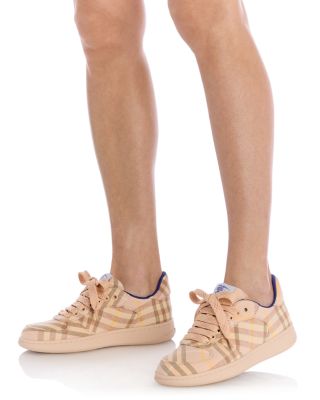   Women's Terrace Check Low Top Sneakers 