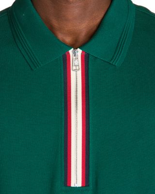 Short Sleeve Zip Polo Shirt