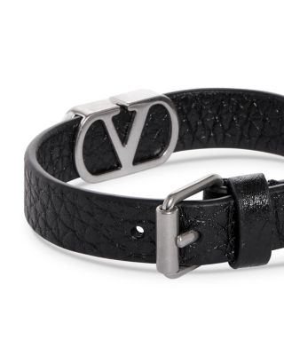 VLogo Leather Bracelet