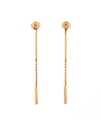 Pre-Owned HERMÈS - Ever Chaine d'Ancre Dangling Earrings 18K Rose Gold