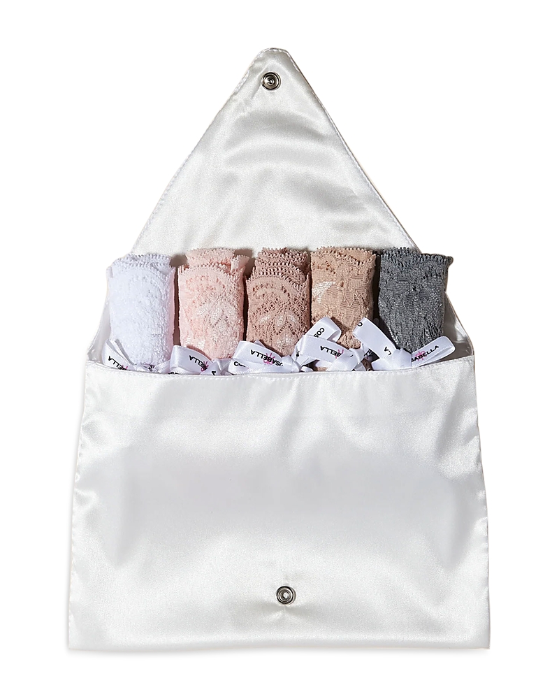 Cosabella Santa Baby Five Thong Gift Pack In Platnm Sette