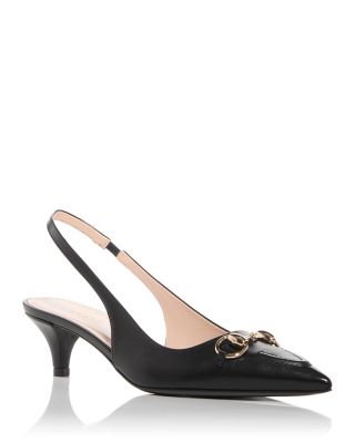 Gucci - Women's Horsebit Slingback Pumps