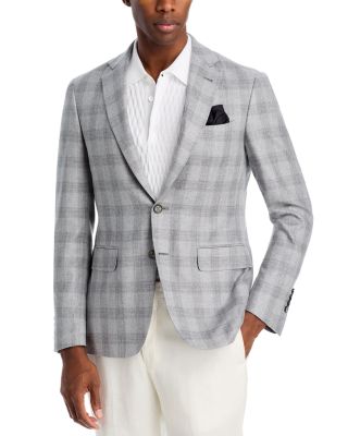 Canali - Kei Textured Plaid Unstructured Regular Fit Sport Coat