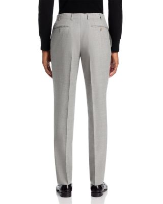 Capri M&eacute;lange Solid Slim Fit Dress Pants