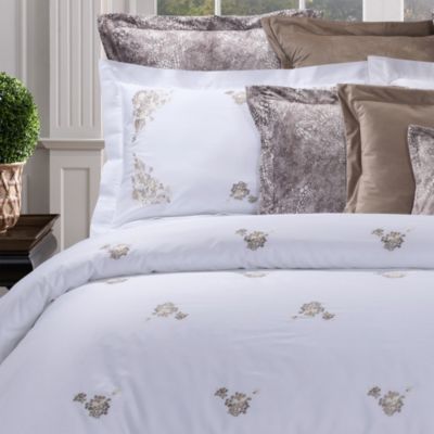Ibla Embroidered Sateen Bedding Collection