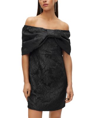 Vero Moda - Bow Front Textured Mini Dress