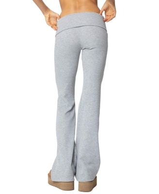  Sab Fold Over Waffle Knit Pants