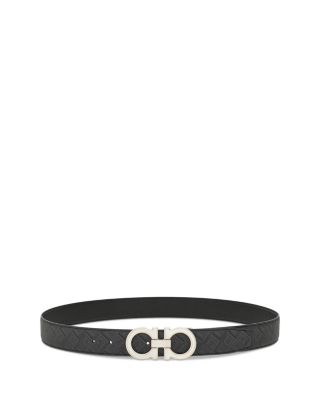 Men's Double Gancini Reversible Leather Belt