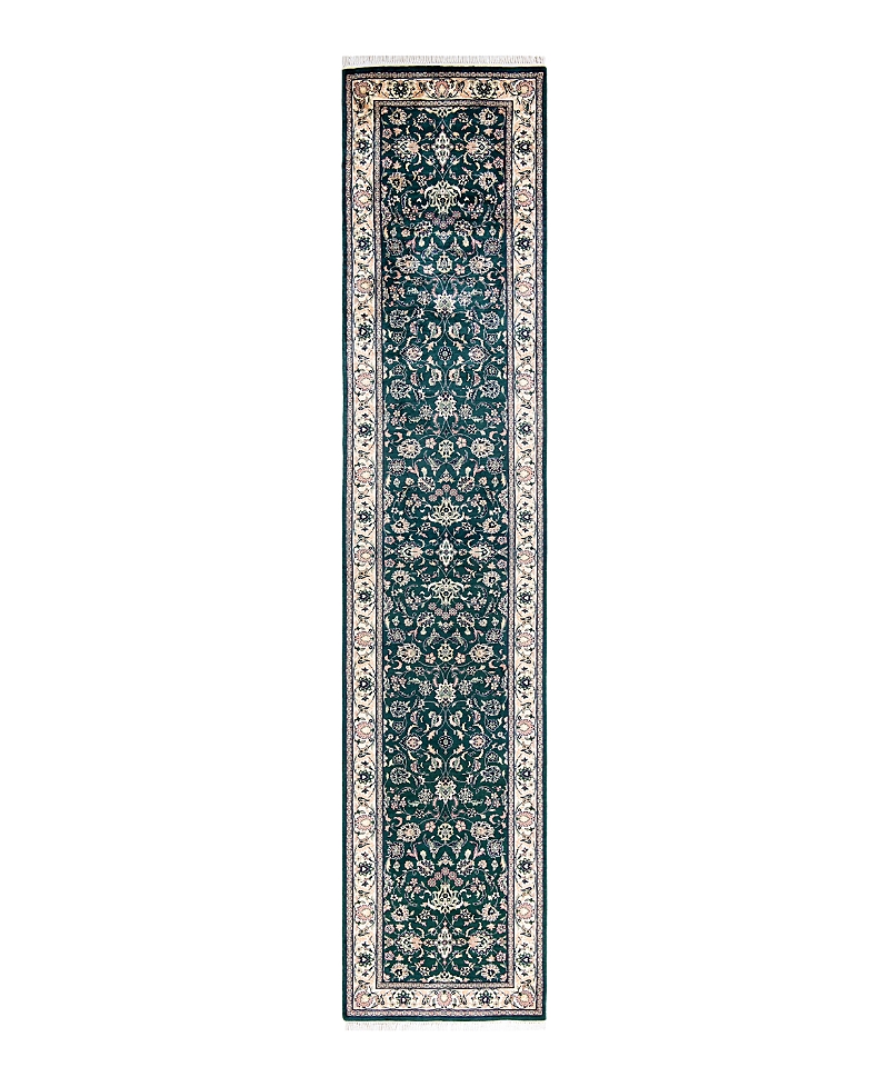 Adorn Handwoven Rugs Mogul M772 2'6" x 12'7" Runner Area Rug - Green