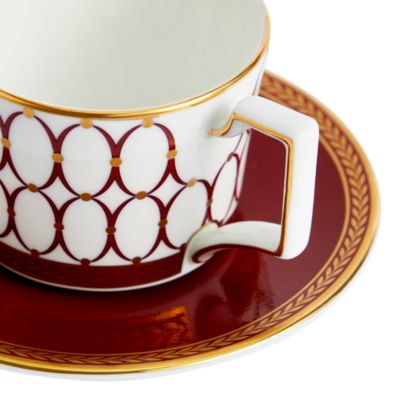Renaissance Red Espresso Cup and Saucer