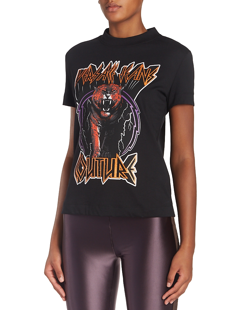 Versace Jeans Couture Embellished Printed Tee