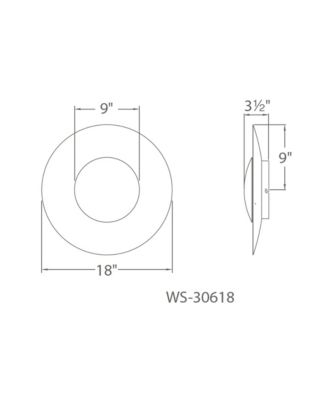  Blaze 18in 3000K LED Wall Sconce