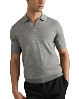 REISS - Duchie Open Collar Merino Polo Shirt