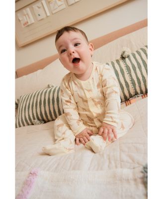 Unisex Cotton Giraffe Footie - Baby