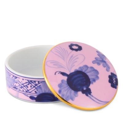 Oriente Italiano Azalea Round Box with Cover, Small