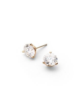  Certified Lab Grown Diamond Stud Earrings in 14K Yellow or White Gold, 3.0 ct. t.w.