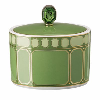 Swarovski Signum Sugar Bowl 7 oz. Fern Green 