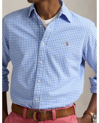 Classic Fit Plaid Oxford Button Down Shirt