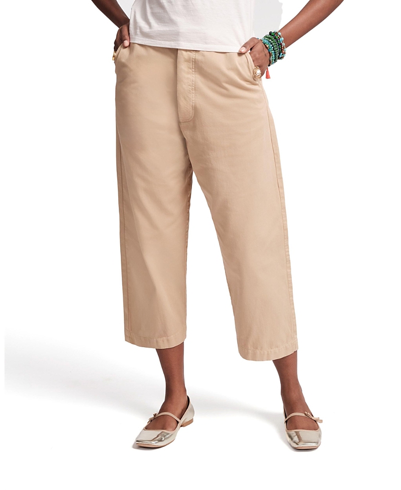 Shop Frances Valentine Boyfriend Khaki Pants In Tan