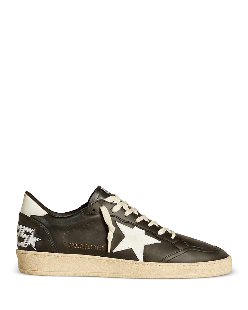 Golden Goose Ball Star Sneakers In Black/white