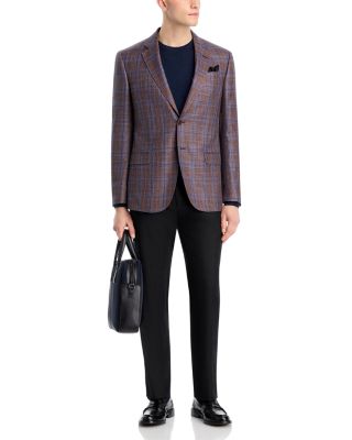 G Line Regular Fit Two Tone Plaid Jacket