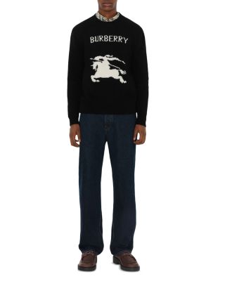 Equestrian Knight Design Wool & Cashmere Regular Fit Sweater