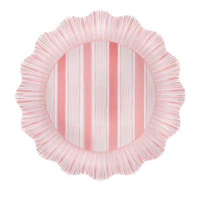 Cabana Stripe Melamine Dinner Plate, Set of 4