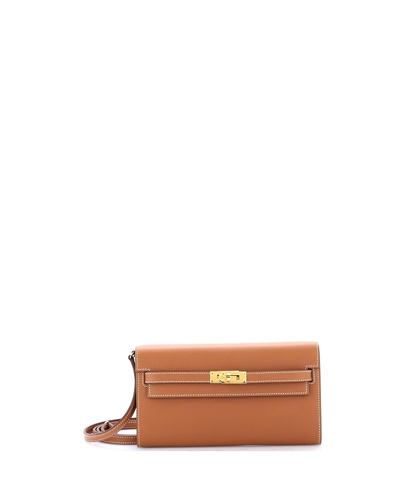 Pre-Owned Hermes Kelly To Go Wallet Evercolor