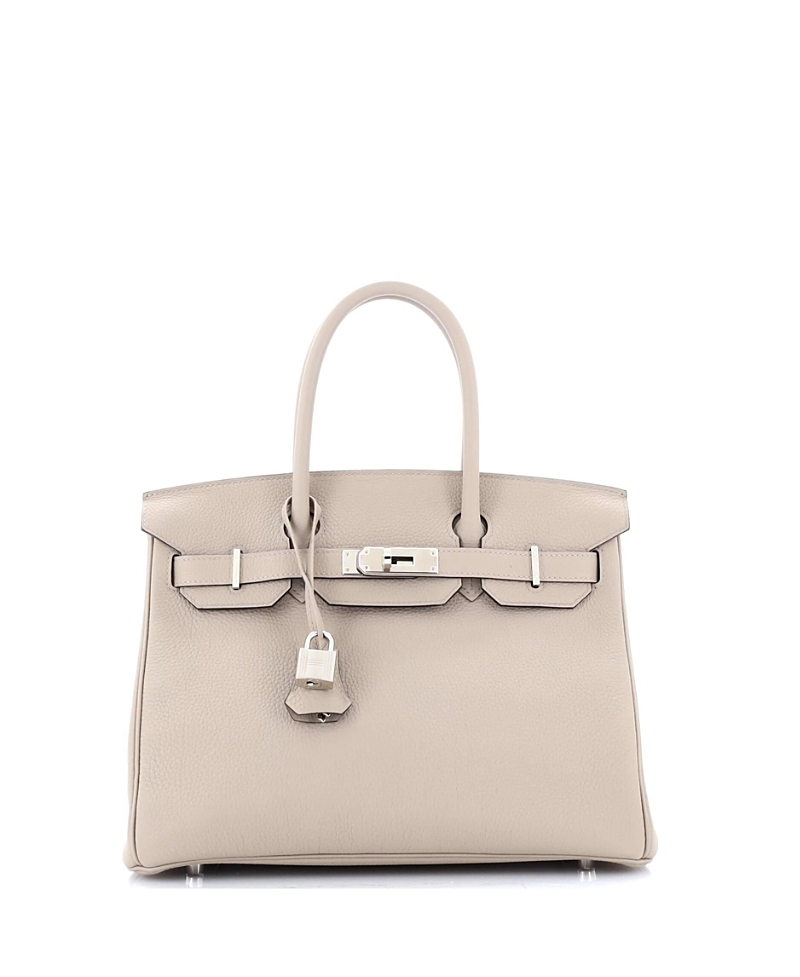 Pre-owned Pre-owned Hermes Hermes Birkin 30 Handbag Grey Togo With Palladium Hardware In Gris Tourterelle