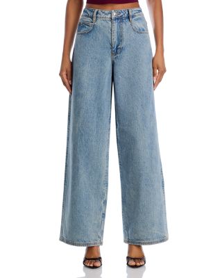 Marseille High Rise Wide Leg Jeans in Light Wash
