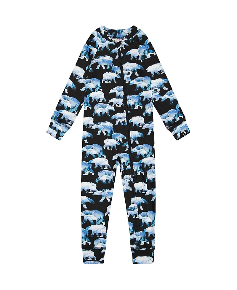 Deux Par Deux Boys' One Piece Thermal Underwear Printed Polar Bears - Baby In Printed Bears