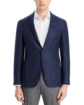 Kei Melange Hopsack Unstructured Regular Fit Sport Coat