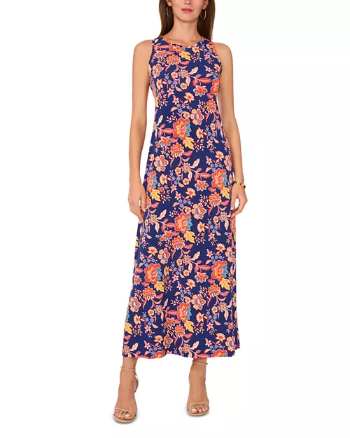 sleeveless a line maxi dress