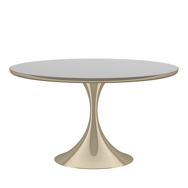 Caracole Semper 54 Round Dining Table In Deep Bronze