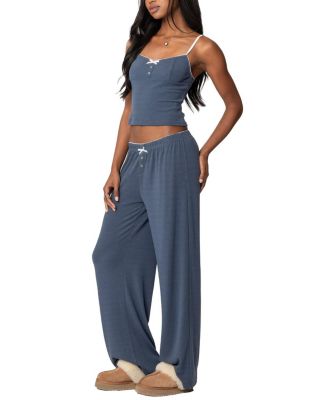 Kleo Pointelle Henley Tank Top