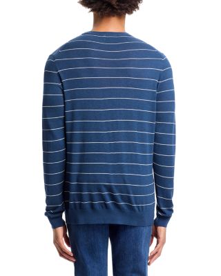 Hastings Regular Fit Striped Silk Sweater