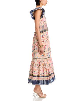 Superbloom Tapestry Cream Maxi Dress