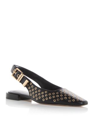 Michael Kors - Women's Darrington Grommet Embellished Slingback Flats