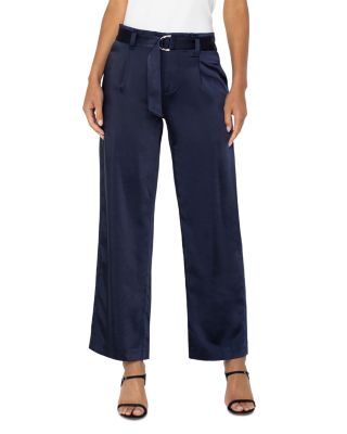 Liverpool Los Angeles - Belted Paperbag Waist Wide Leg Pants