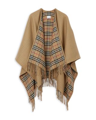 Burberry - Reversible Check Wool Cape