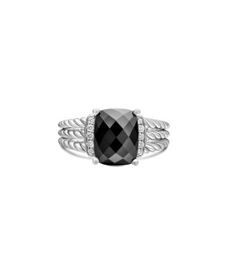 David Yurman - Petite Wheaton&reg; Ring with Gemstone and Diamonds