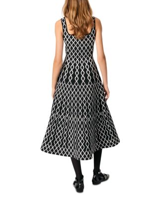 Jacquard Knit Midi Dress