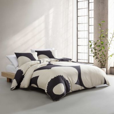 Iso Unikko Cotton 3 Piece Duvet Cover Set, Full Queen