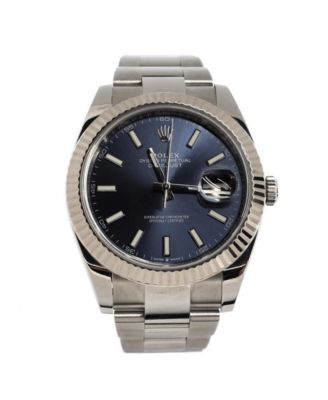 Pre-Owned Rolex Oyster Perpetual Datejust Automatic Watch in Stainless Steel and White Gold 41mm