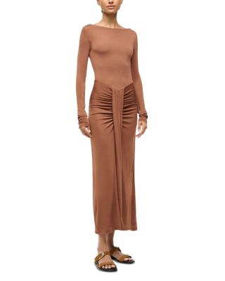 Gres Waterfall Ruffle Dress