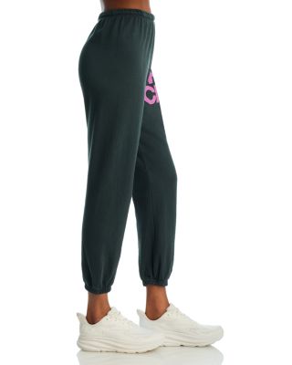 Cotton Logo Sweatpants in Grey Tent