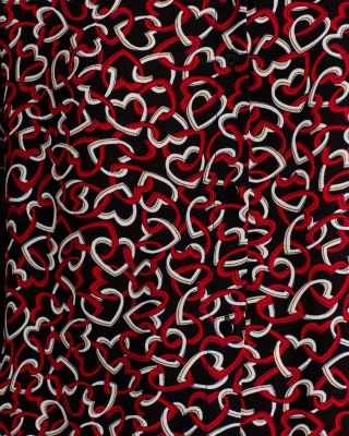 Printed Button Down Blouse