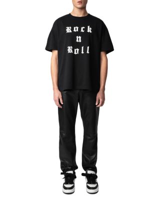 Teddy Cotton Studded Rock N Roll Graphic Tee