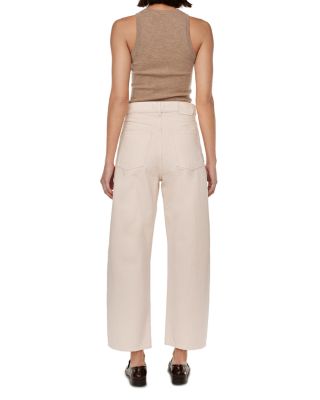 Taylor Ultra High Rise Barrel Leg Jeans in Flax