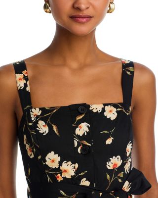 Floral Belted Midi Dress - Exclusive